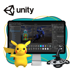 Мир игр на Unity 2D на популярном движке + AI-помощники - КИБЕРшкола программирования для детей, компьютерные курсы для школьников, начинающих и подростков - KIBERone г. Ковров