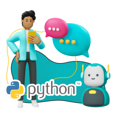 Умный чат-бот на Python - КИБЕРшкола программирования для детей, компьютерные курсы для школьников, начинающих и подростков - KIBERone г. Ковров