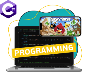Программирование на C#. Удивительный мир 2D-игр - Школа программирования для детей, компьютерные курсы для школьников, начинающих и подростков - KIBERone г. Ковров